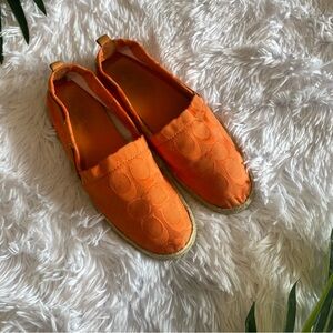 Coach Mellow Espadrilles in Orange | Size 8